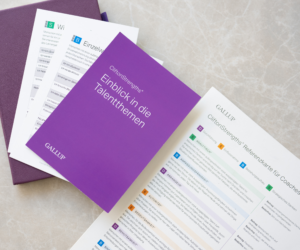 Person bei der Arbeit im Team – CliftonStrengths-Stärken im beruflichen Alltag anwenden